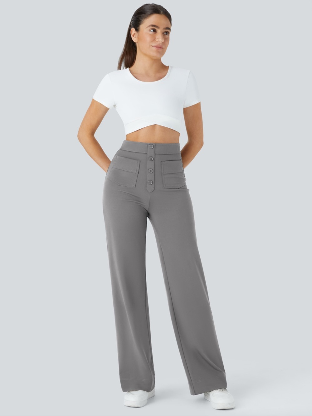 Halara DayStretch High Waisted Pockets
Straight Leg Casual Pants - Picture 7 of 8